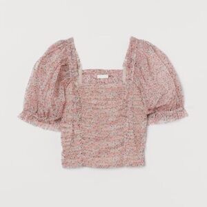 NWT H&M floral puffy sleeves too with floral patter